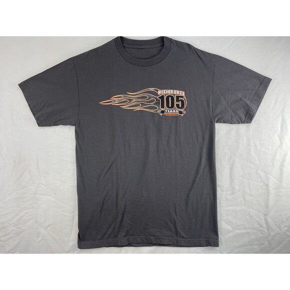 Harley Davidson Genuine Motorcycle 105 Years Logo Milwaukee T-Shirt - Size L - Picture 1 of 8